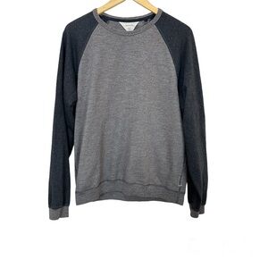 Rag & Bone‎ Black & Gray Colorblock Raglan Sleeve Sweatshirt Shirt Men’s XL NWOT